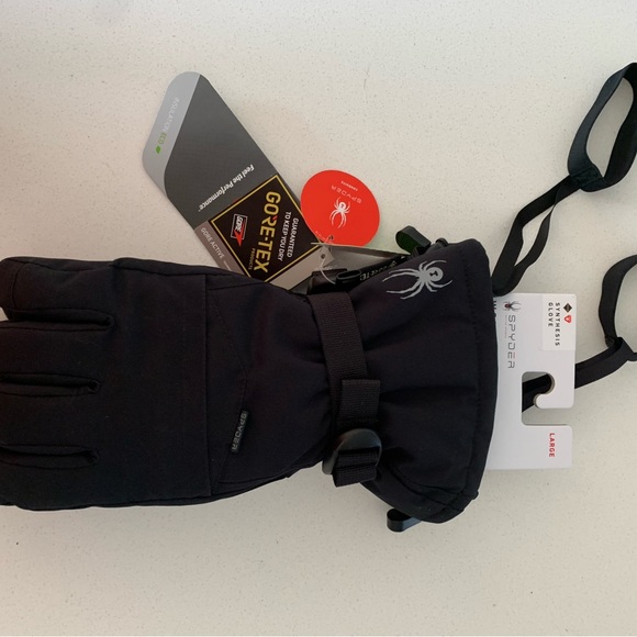 Spyder Women's Synthesis GTX ski gloves black size Large - Picture 2 of 2